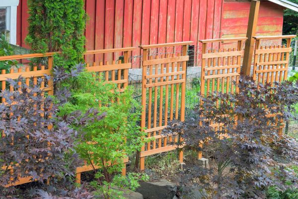 Wood Trellis Mounting in Chattanooga